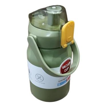 Imagem de Garrafa Térmica Água Inox 900ML - Genérico, verde