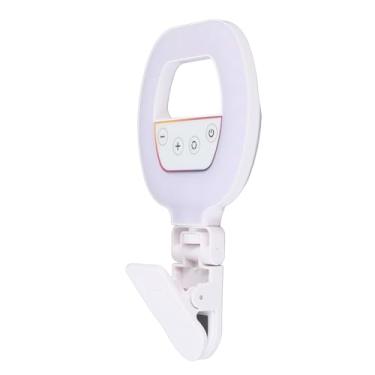 Imagem de Luz RGB para Selfies, Luz de Preenchimento LED RGB Ra95 + 750mAh para Transmissão Ao Vivo