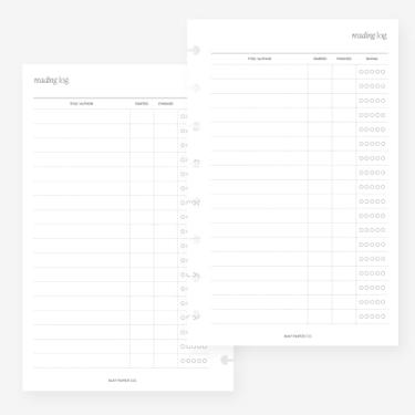 Imagem de Refil de agenda de 8 discos para leitura de meia letra para Levenger Circa Junior, Arc by Staples, TUL Junior 14 x 21,6 cm