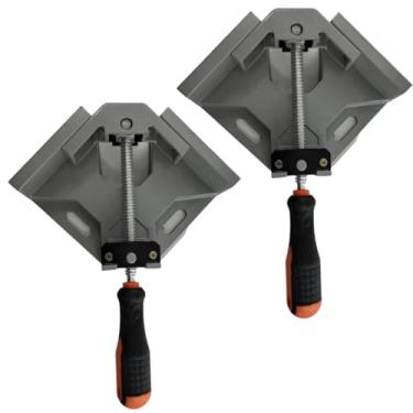 Imagem de Kit 2 Morsa Angular de Canto 68mm Abraçadeira 90 Graus