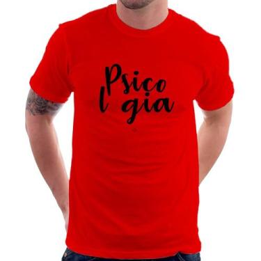 Imagem de Camiseta Psicologia por amor - Foca na Moda, Vermelho, P