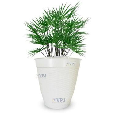 Imagem de Vaso Cachepot Rattan Para Flores E Plantas Jardim 14,5 L - Vpj