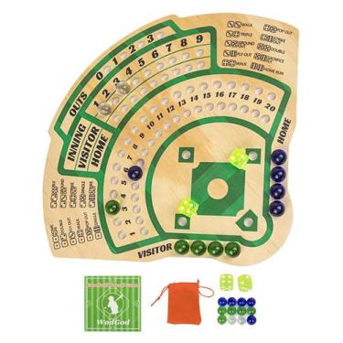 Imagem de Jogo de tabuleiro de beisebol WodGod Sector com miçangas e dados para 