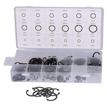 Imagem de Kit de Sortimento de 300pcs, Kit de Anel de Retenção de Circuito Interno, Anéis de Retenção para Loja Em Casa Com Alicates de Nariz de Agulha, Caixa de Armazenamento de Plástico,