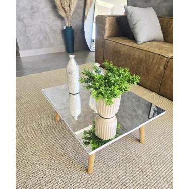 Imagem de Mesa de Centro de sala espelhada Lorena Mirror Demoglass