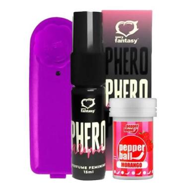 Imagem de Kit Vibrador Bullet, Bolinha Explosiva e Perfume com Feromônio - Sexy 