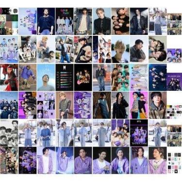 Imagem de Posters autocolantes bts 10x15cm kit com 50un - GENERICO