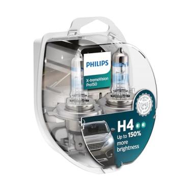 Imagem de Par Lâmpada Halógena H4 X-treme Vision Pro150 Philips 12v