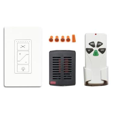 Imagem de Humpptom Kit de controle remoto para ventilador, receptor de tamanho pequeno 53T, controle remoto para Hunter/Harbor Breeze/Westinghouse/Honeywell/outro ventilador de teto Humpptom Mini preto