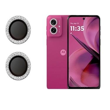 Imagem de Kit (02 PCS) Película Câmera Strass Diamonte Para Motorola Moto G14 / Moto G54 (DOURADA)