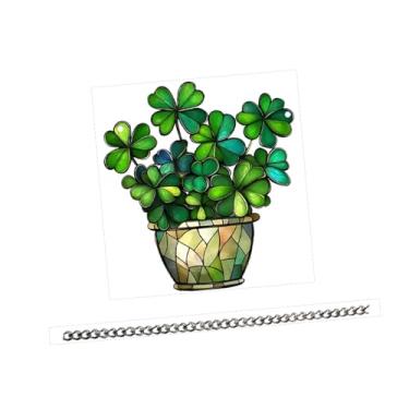 Imagem de FLCPJGV Painel de janela pendente, coletor de, jardim, casa, carros, arte, decoração, ornamento, corrente de metal, acrílico, pátio, vitral, coletor de