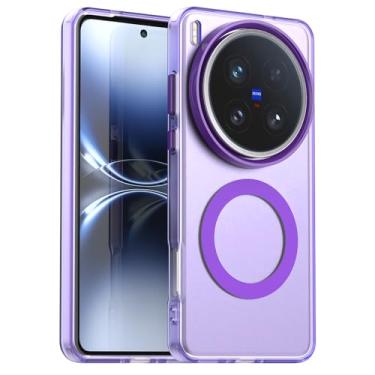 Imagem de Capa compatível com Vivo X200 Ultra 5G, capa magnética à prova de choque, compatível com Vivo X200 Ultra 5G capa roxa