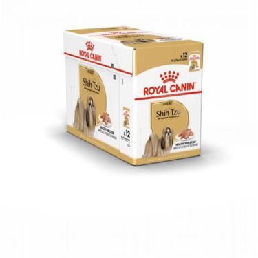 Imagem de Sachês Shih Tzu Royal Canin Adulto Ração Úmida Kit 12X 85G