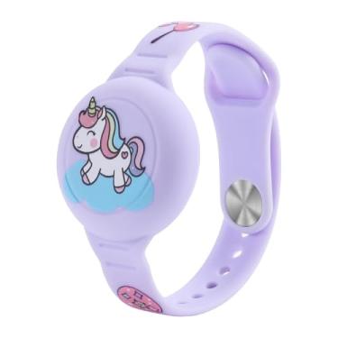 Imagem de KWTOUL Pulseira de Tag à prova d'água para crianças, suporte oculto para Tag, com pino invisível, suporte para Tag, leve para rastreador GPS compatível com Apple Tag