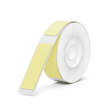 Imagem de NIIMBOT Etiquetas autoadesivas D110/D11/D101 para etiquetagem, impressora de etiquetas de 12 x 40 mm, papel térmico para escola, casa, escritório, pequenas empresas, 1 rolo 160 etiquetas/rolo (amarelo