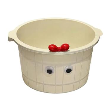 Imagem de MotiveTech Banheira para massagem e pedicure, spa versátil para os pés (21 cm de altura) para uso doméstico, Branco