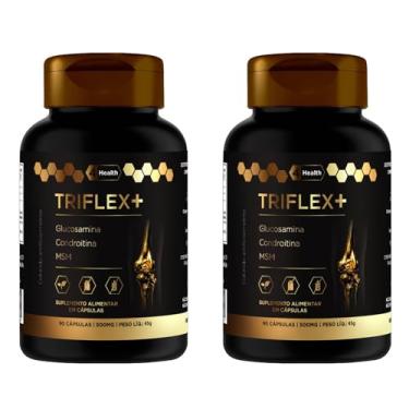 Imagem de Triflex+ Plus - Suplemento de Glucosamina, Condroitina e MSM, 90 Cápsulas - 4 Health (2POTES)