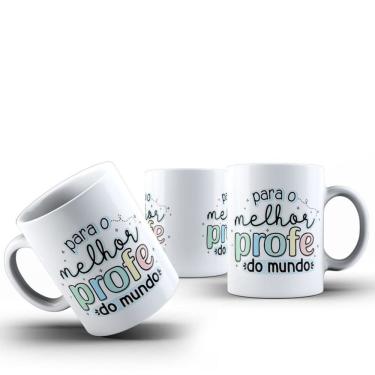 Imagem de Caneca Dia Dos Professores Cerâmica Frase A Melhor Profe