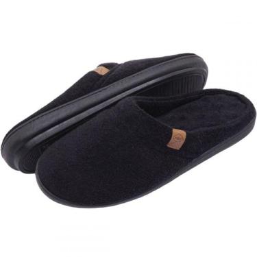 Imagem de Pantufa Fechada Anatômica Elegance em Atoalhado - Preto - 35/36 - Puff