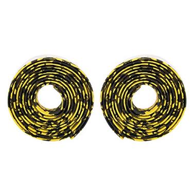 Imagem de Domary Fita de Bicicleta de Bicicleta de Bicicleta de Estrada e Eva Road, Embrulho de Alça Resistente a Lágrimas Com Ventilação e Prova de Skid, para Entusiastas do Ciclismo (Amarelo preto)