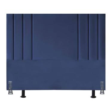 Imagem de Cabeceira 195 cm Suede Moderna King Clássica Cama Box Frame