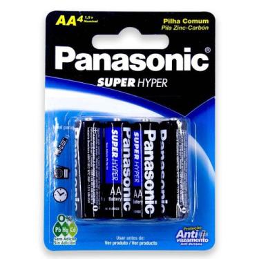 Imagem de Pilha Panasonic Pequena AA Cartela Com 4 Unidades