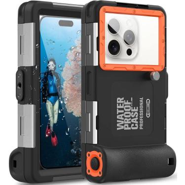 Imagem de Capa Case Celular a Prova D’Água SHELLBOX Mergulho Controle Remoto Bluetooth 2 Geração Smartphone Universal
