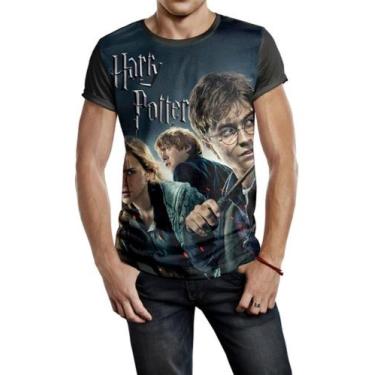 Imagem de Camiseta Masculina Harry Potter Ref:402 - smoke, Preto, GG