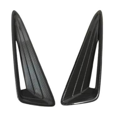 Imagem de Grade de carro Farol traseiro Sobrancelha compatível com C-HR 2017 Telhado traseiro asa porta tigela alça guarnição tira de carbono aparência decoração (luz de neblina frontal sobrancelha 1)