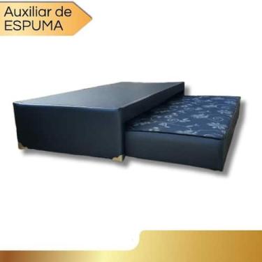 Imagem de Bicama Box Base Solteiro Com Cama Auxiliar De Espuma 2x1 88 - Fabricaç