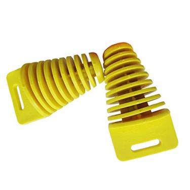 Imagem de Plugue de limpeza silenciador de exaustão de tubo de cauda de silenciador adequado para a maioria das aplicações ATV QUAD de motocicleta (pacote com 2) amarelo