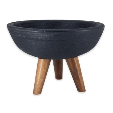 Imagem de Vaso Bacia Mini Pé Palito (17x23) Preta ALPE E ARITANA