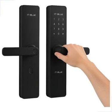Imagem de Fechadura Eletrônica Wifi Biométrica Smart Senha - It-Blue