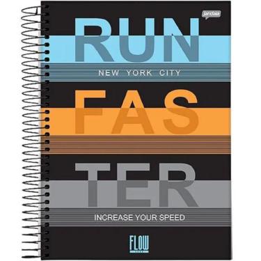 Imagem de Caderno Espiral Universitário Capa Dura 1 Matéria 80f Flow Jandaia Estampa 6