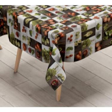 Imagem de Toalha de Mesa Térmica Impermeável Plástico para 4 6 8 e 10 Lugares (2,8 Cadeiras 2,60x1,40)