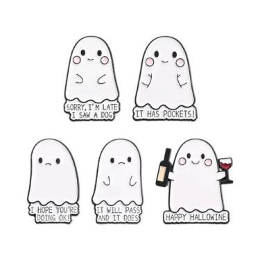 Imagem de Conjunto De Pins De Esmalte De Personagens De Filmes De Terror De Hall