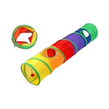 Imagem de Túnel Para Gatos Dobrável E Respirável, Brinquedo De Brincar Interno, 