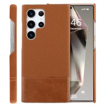 Imagem de SOKAD Capa de couro para Samsung Galaxy S24 Ultra compatível com Magsafe, design elegante vintage para homens e mulheres, capa protetora antiderrapante fina e fina para Galaxy S24 Ultra, marrom 2