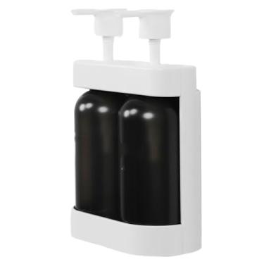 Imagem de Fafeicy Distribuidor de Sabonete Líquido, Dispensador de Sabonete Manual para Montagem na Parede Com 2 Garrafas Recarregáveis ​​de 380 Ml de Câmara para Pia de Cozinha, Banheiro de (Branco)