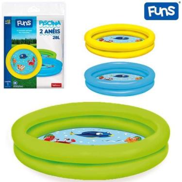 Imagem de Piscina Inflavel 2 Aneis Funs 28L 12,5X61Cm De - 7857407