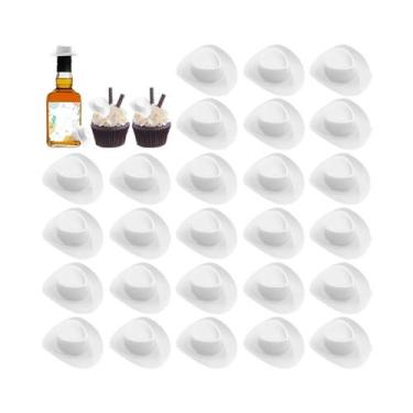 Imagem de Chapéu De Cowboy Marrom Mini Chapéus De Boneca 30 Peças Decoração De C