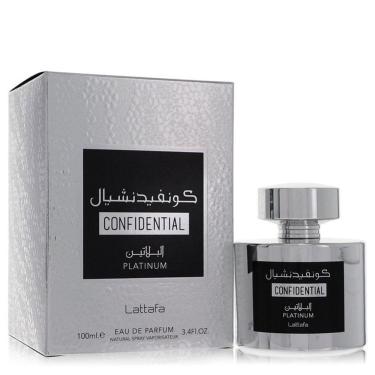 Imagem de Col. Masculino Lattafa Confidential Platinum 100 Ml Eau De Parfum