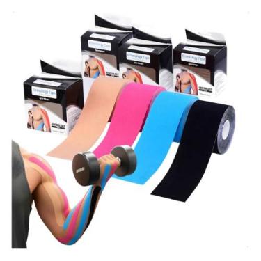 Imagem de Fita Kinesio Tape Fisioterapia Bandagem Taping Muscular Core - Congrat