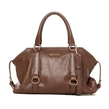 Imagem de Bolsa Feminina Rafitthy Tiracolo Pequena Burnished Marrom, Marrom, Úni
