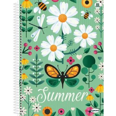 Imagem de Caderno Pequeno Espiral 1/4 96 Folhas Capa Dura KBOM Feminino 14x20cm 
