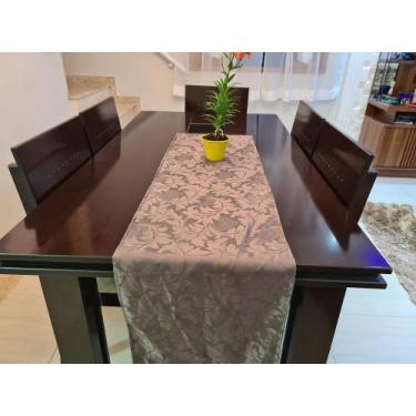 Imagem de Caminho Trilho De Mesa Tecido Jacquard 1,40x0,40 Decoração - Admirare,