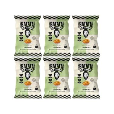 Imagem de Kit 6 Chips de Batata-Doce Lemon Pepper Snack Gourmet 45g Do Johnny - 