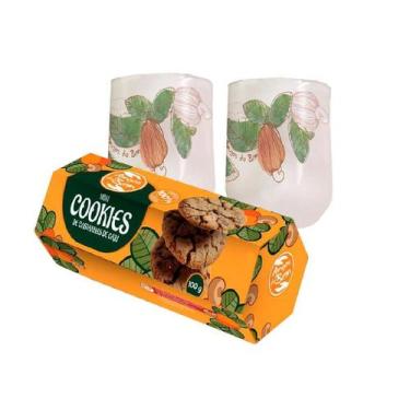 Imagem de Presente Solidário Amigos do Bem Cookies de Castanha de Caju com 2 Cop