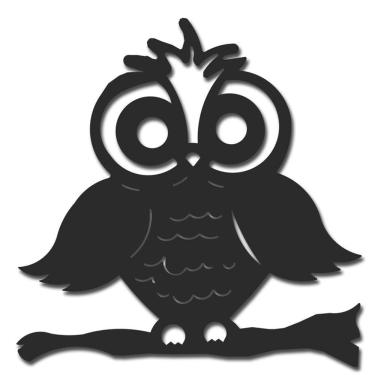 Imagem de Placa decorativa coruja