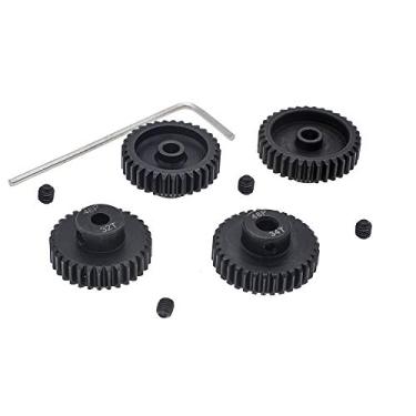 Imagem de 4 peças de engrenagem de pinhão 48P 3,175 mm conjunto endurecido 32T 33T 34T 35T 48DP Pitch Engrenagens RC peça de atualização com chave de fenda